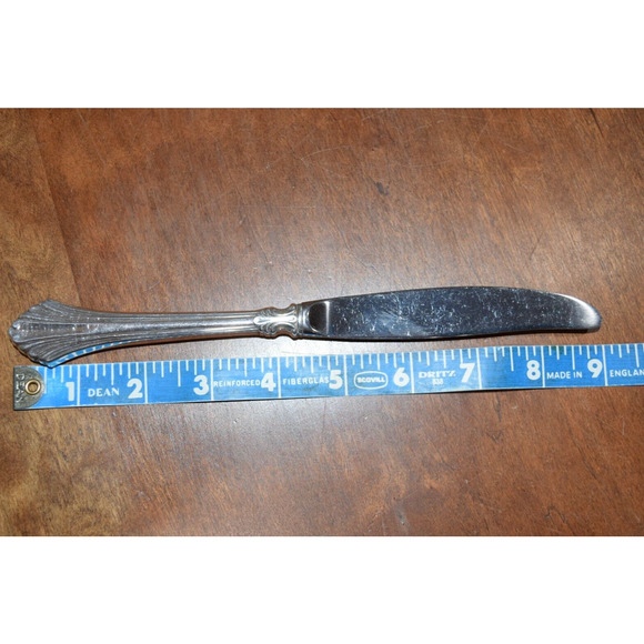 1 WALLACE STERLING SILVER 9" DINNER KNIFE FRENCH REGENCY VERY GOOD CONDITION - Picture 4 of 4